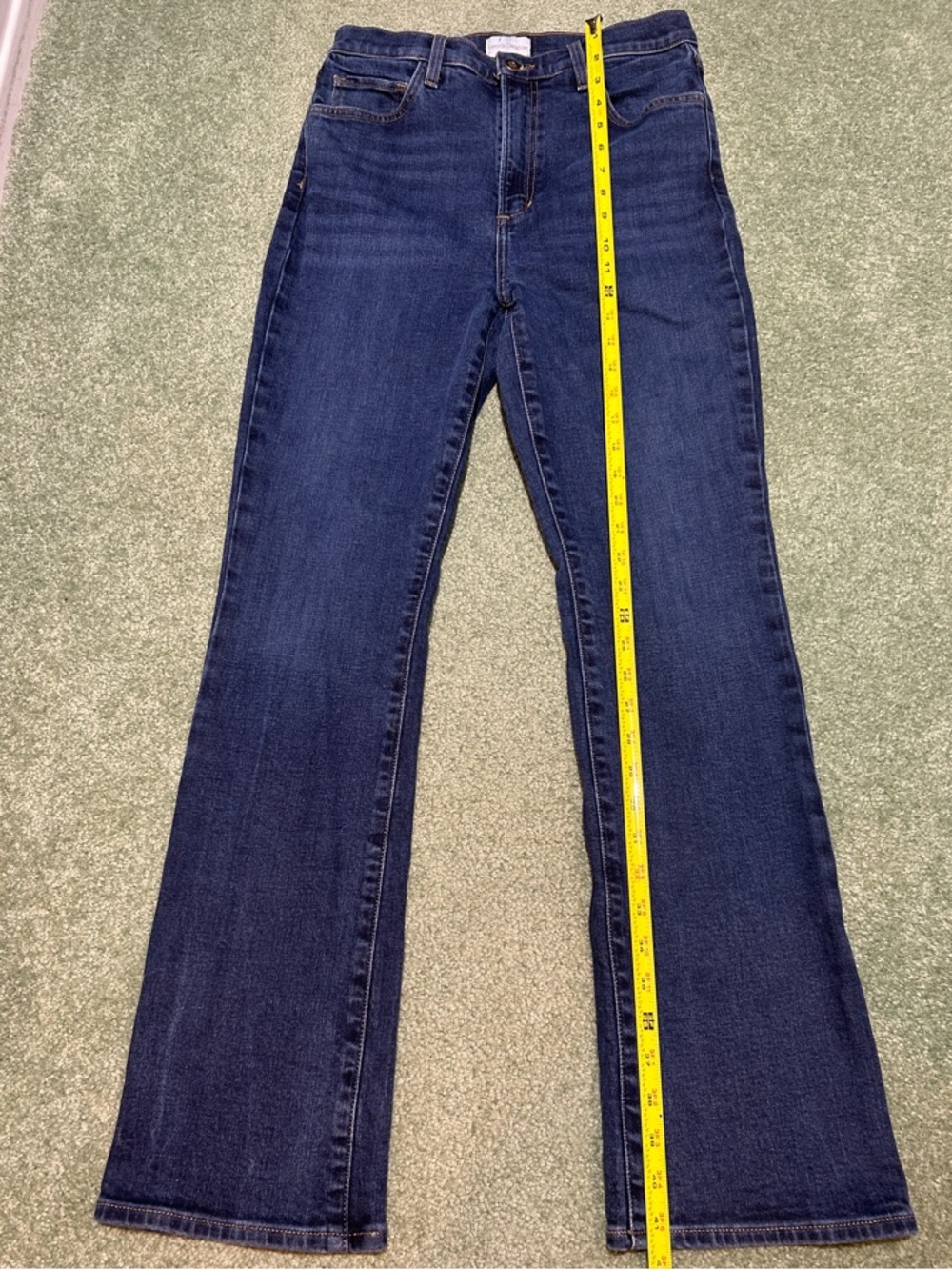 Favorite Daughter The Valentina Dark Indigo High-Rise Boot-Cut Jeans - Picture 3 of 13